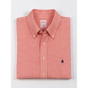 Brooks Brothers Mens Original Polo Button Up Shirt XL Gingham Preppy Long Sleeve
